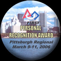 Pittsburgh Regional Personal Recognition Award Button
