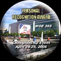 2006 Championships Personal Recognition Award Button