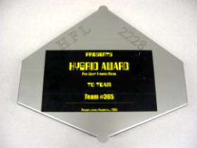 Hybrid Award, given by Team 2228, Cougar Tech