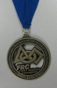 2010 FIRST Philadelphia Regional Winner Medal