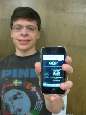 MOE Web site on Smart Phone