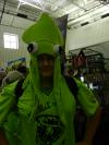 Alex spent most of the day coding something awesome, but he and his octopus hat joined us in the pits for this picture.