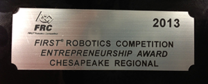 2013 Entrepreneurship Award